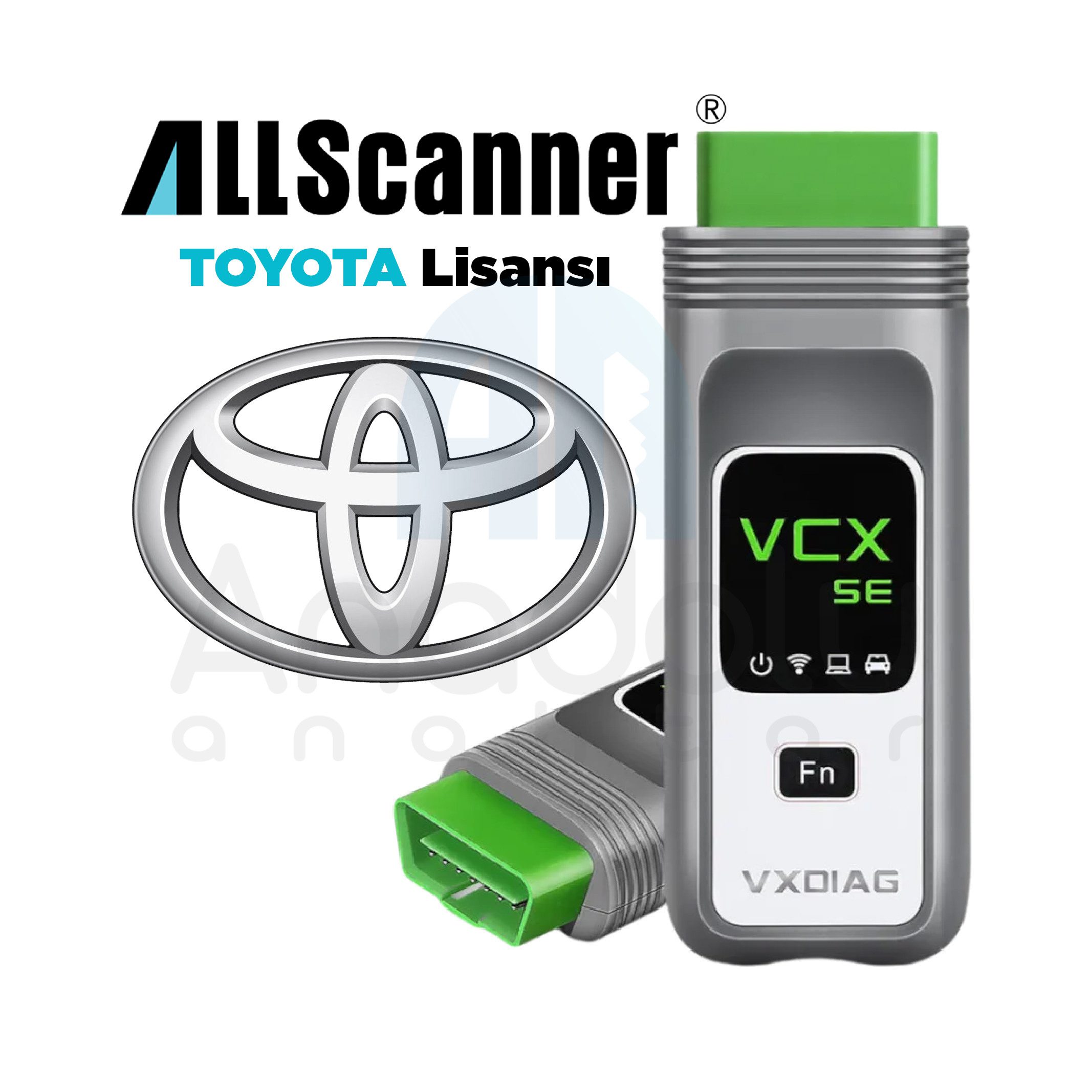8314 | All Scanner Toyota Lisansları için VCX SE Diagnostik Tool
