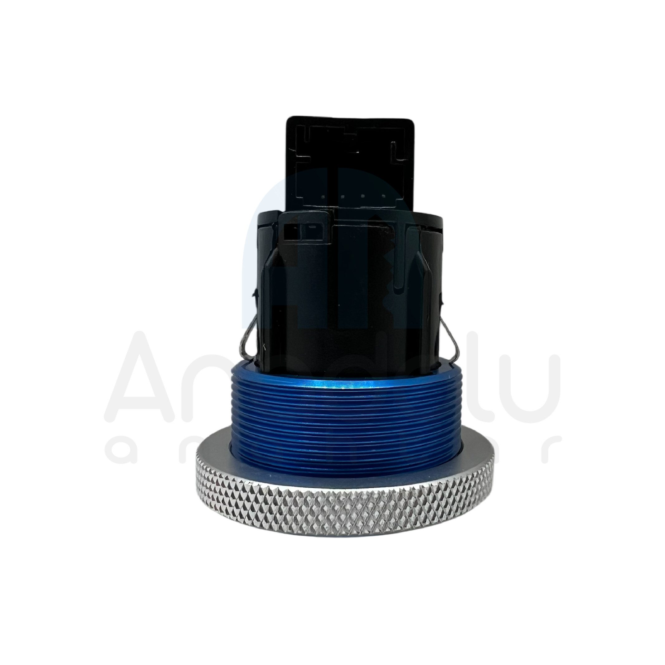 8101 | Start Stop Buton Mavi Kristal