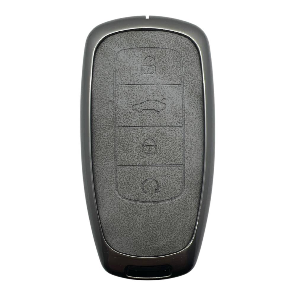 4512Vip G | Chery Tiggo 8 plus Metal Kılıfı 4 Buton Gri