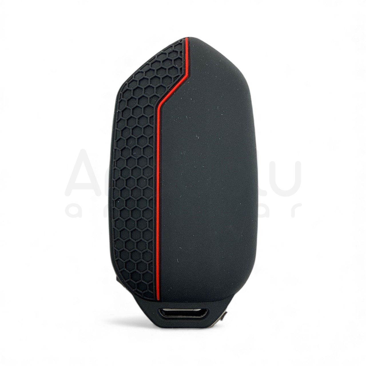 5011-K | Togg Smart Kumanda petek desenli Silikon Kılıfı Kırmızı