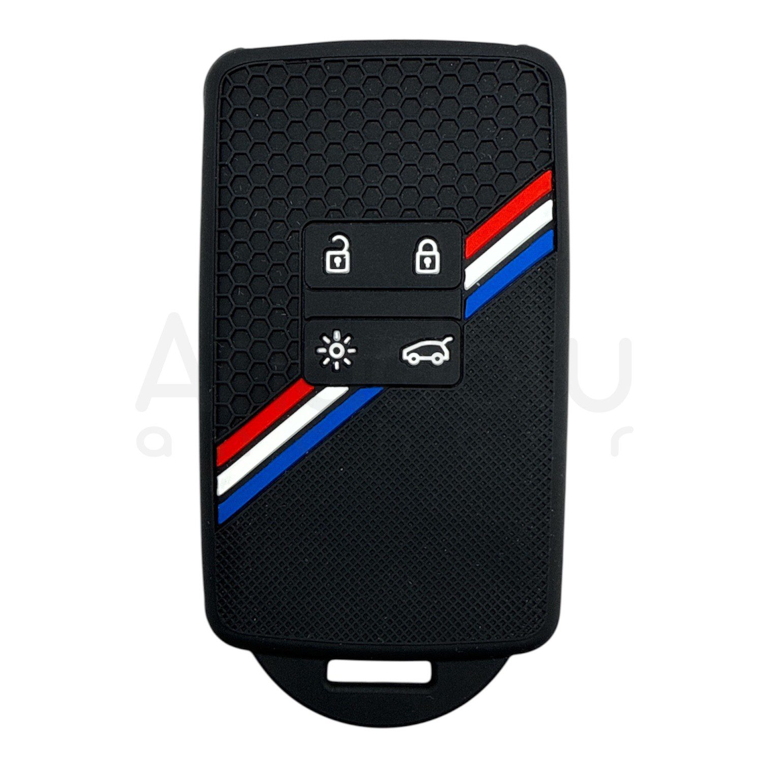 3510-PD | Renault Smart Kumanda Petek Desenli Kılıf 4 Buton