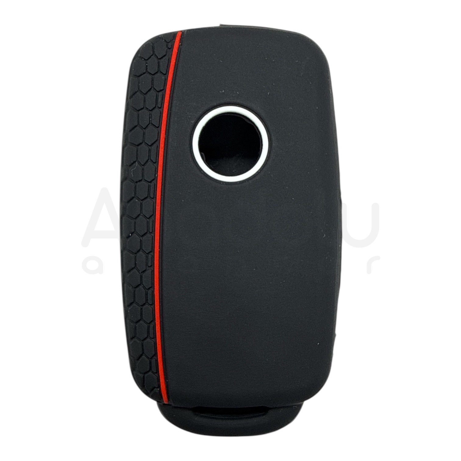 2811-PK | Volkswagen UDS Petek Desenli Kılıf 3 Buton Kırmızı
