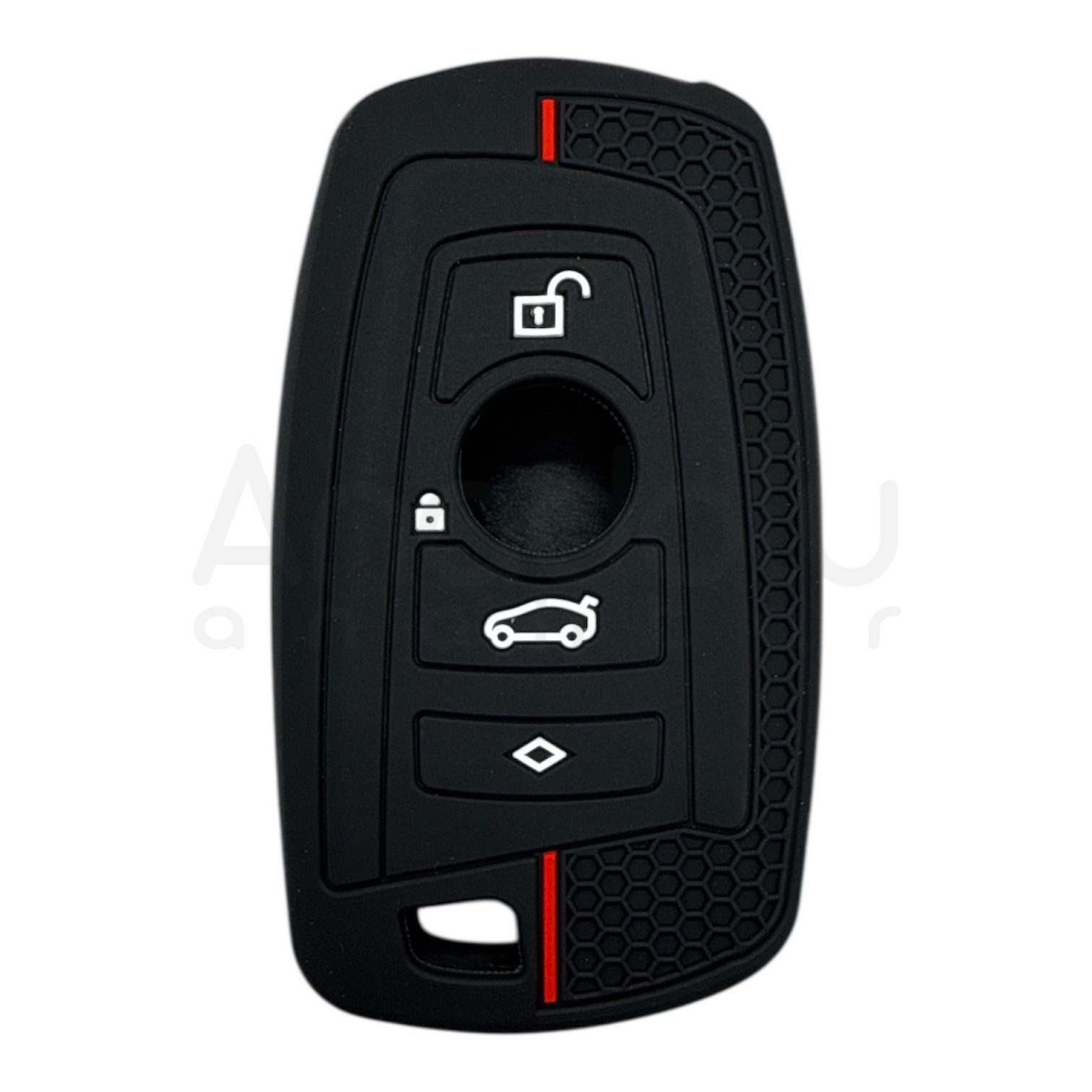 2709-PK | BMW Smart Petek Desenli Kılıf 4 Buton Kırmızı