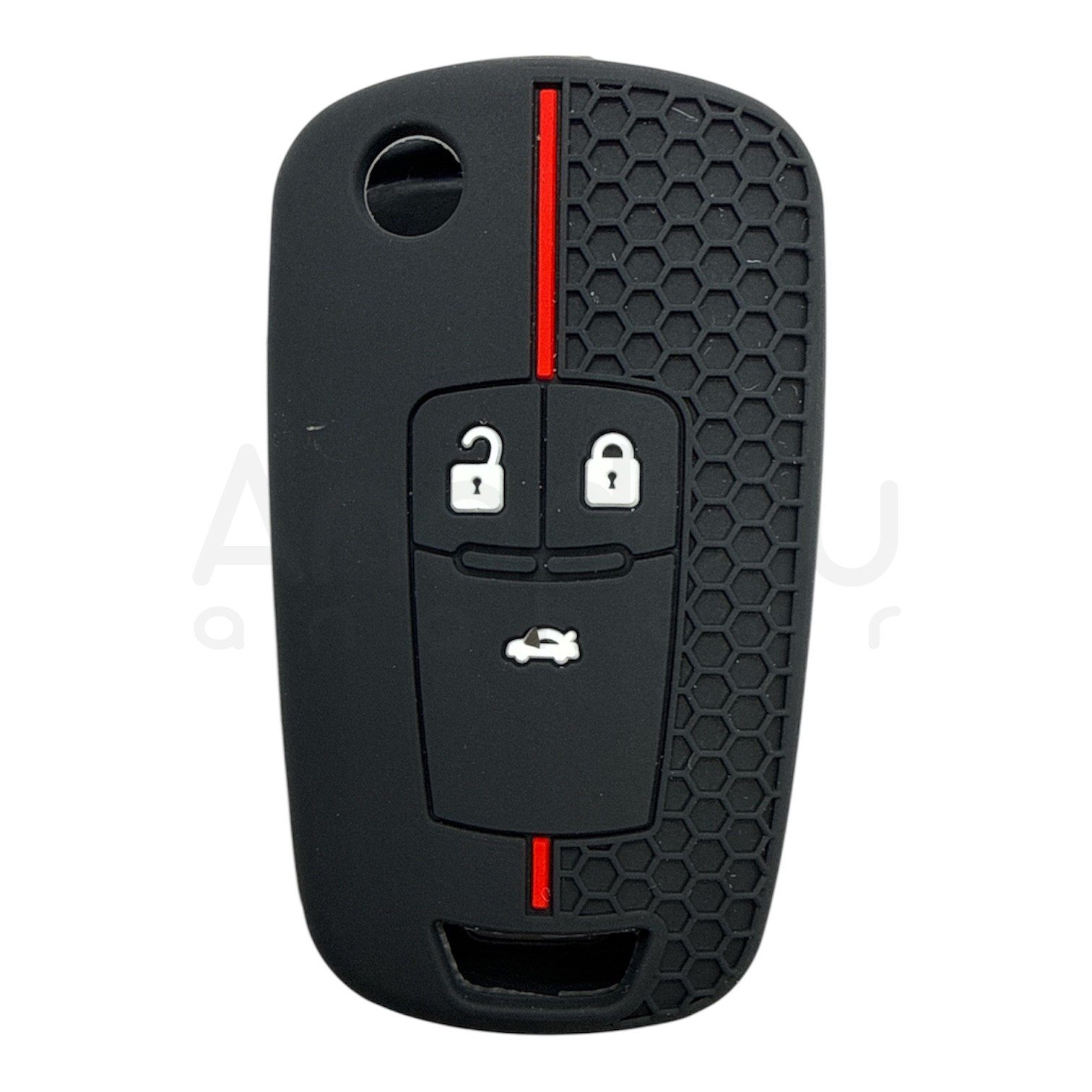 3211-PK | Opel Sustalı Petek Desenli Kılıf 3 Buton Kırmızı