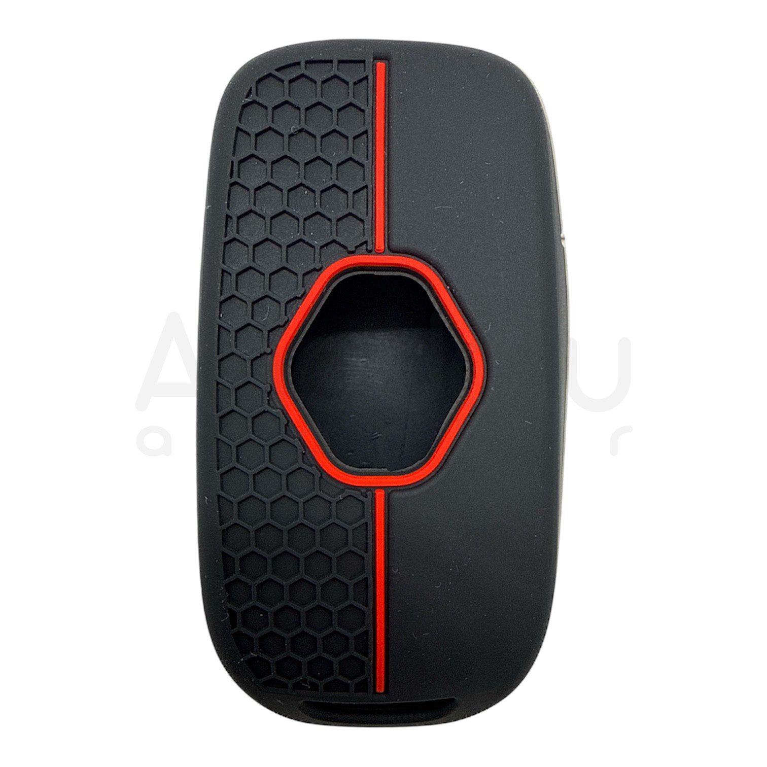 3523-PK | Renault Sustalı Petek Desenli Kılıf 3 Buton Kırmızı