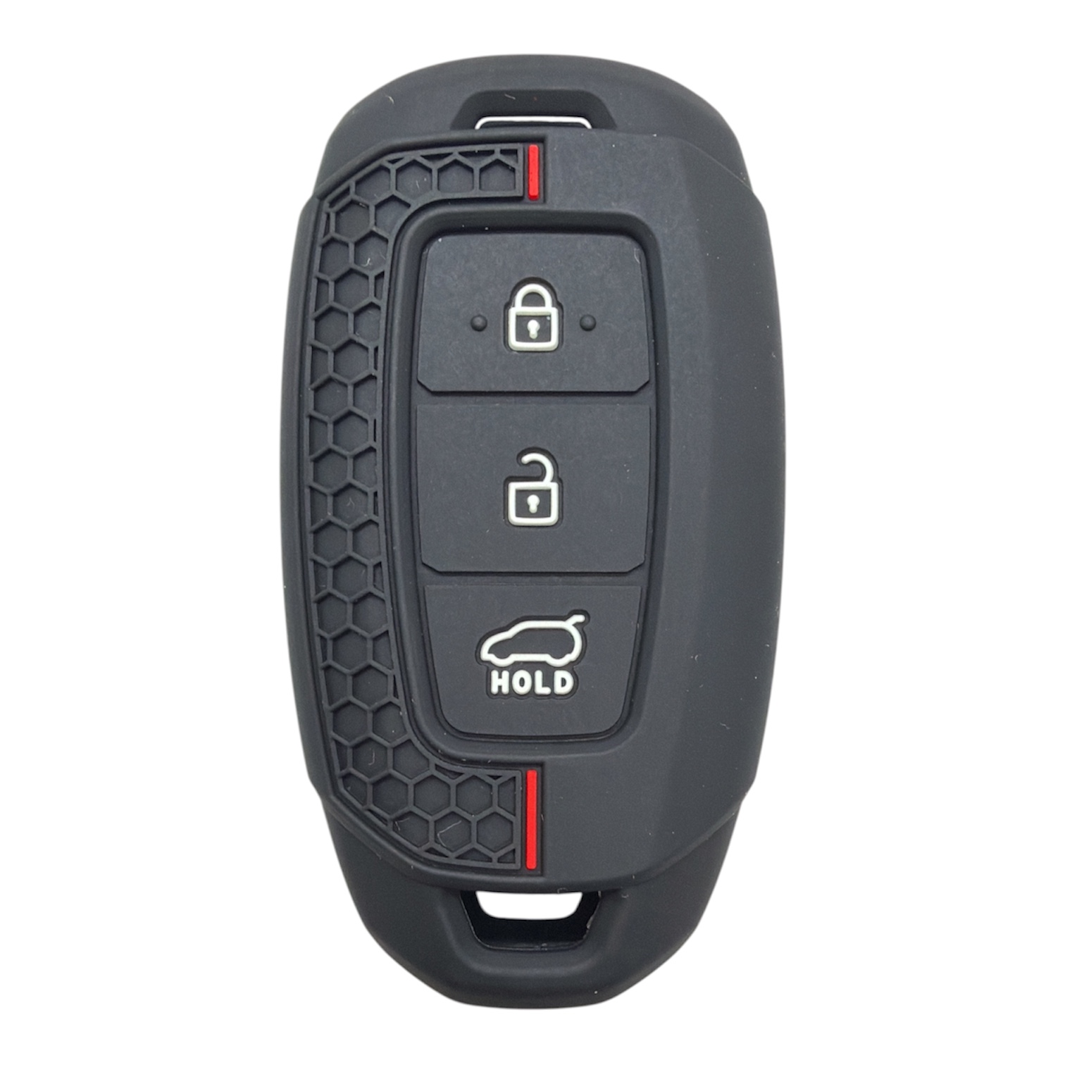 2112-PK | Hyundai Smart Petek Desenli Kılıf 3 Buton Kırmızı
