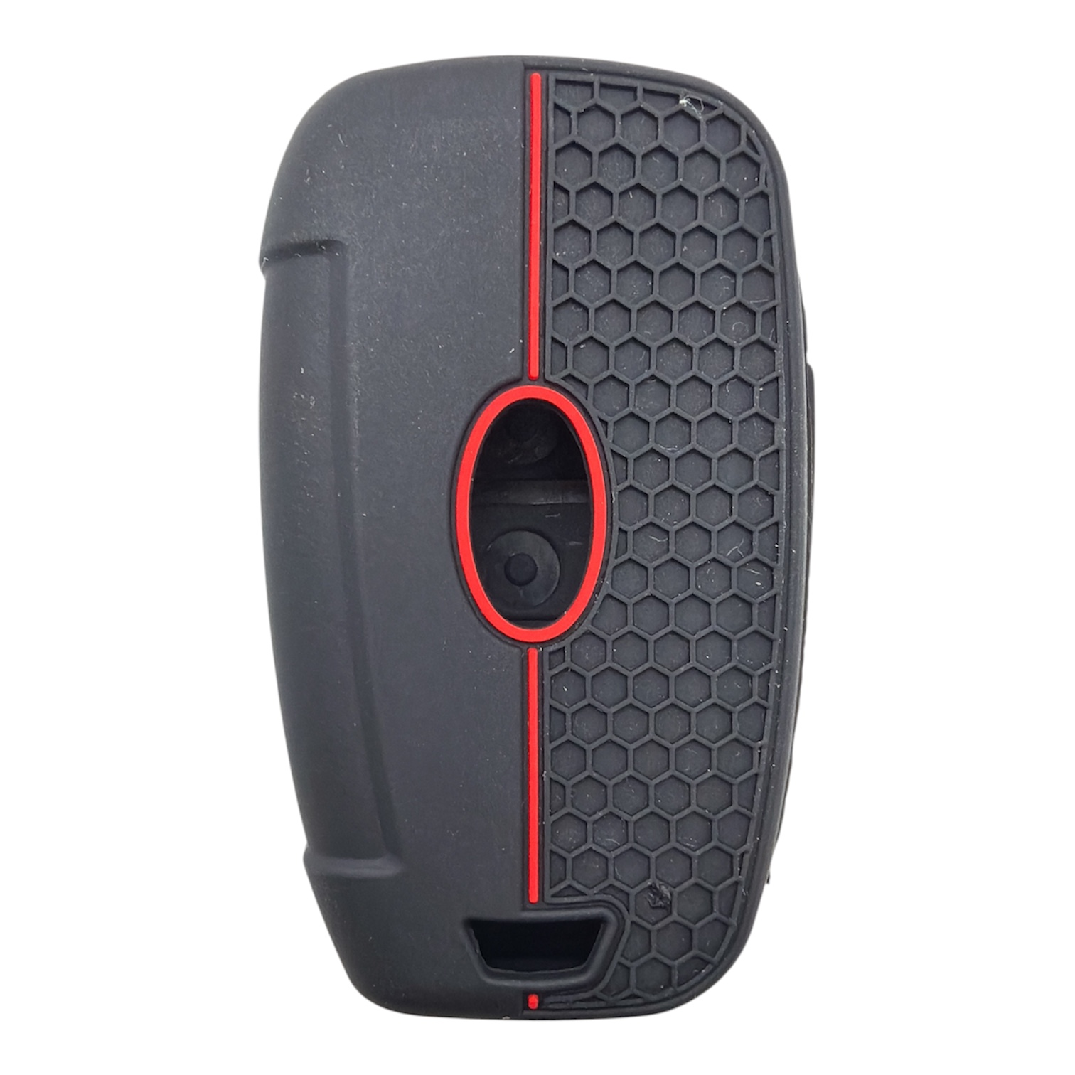 2123-PK | Hyundai Sustalı Petek Desenli Kılıf 3 Buton Kırmızı