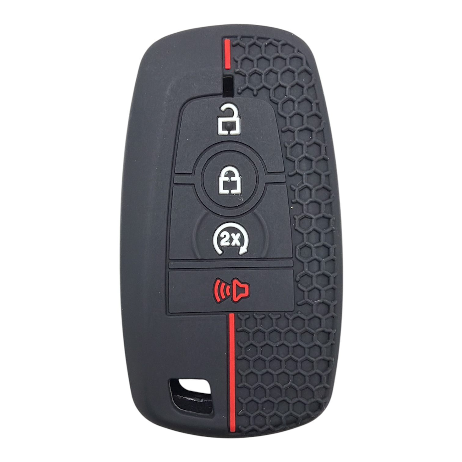 4113-PK | Ford Smart Desenli Kılıf 2 Buton Kırmızı