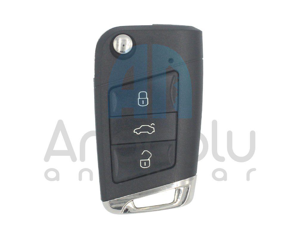 2827 | VW MQB 2015 Sustalı Kumanda Kabı 3 Buton HU66 Ucu