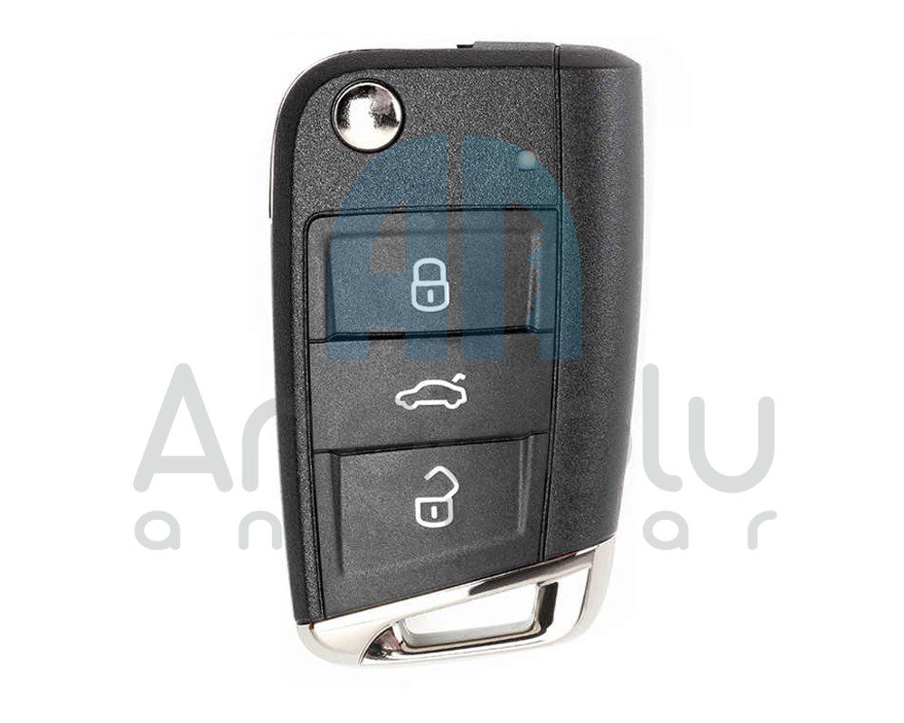 2831 | VW MQB Sustalı Kumanda Ellerserbest 3 Buton 433MHz Yan Sanayi