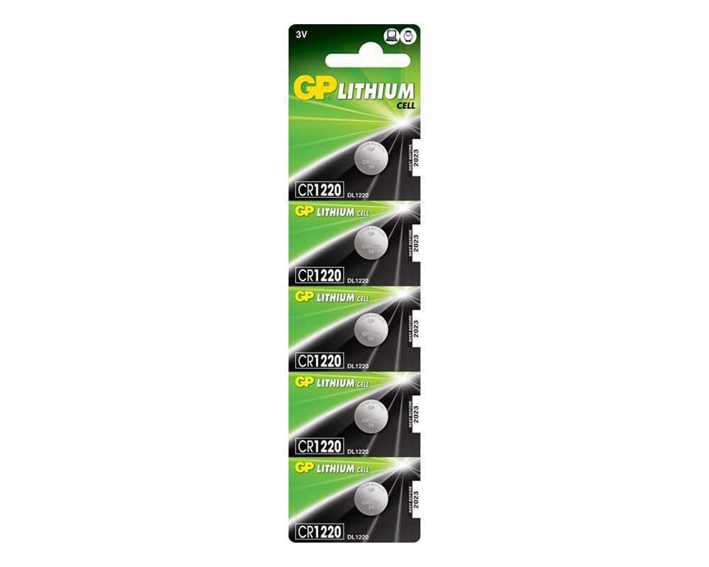 1220 | GP Pil CR1220 3v Lityum 5’li Paket