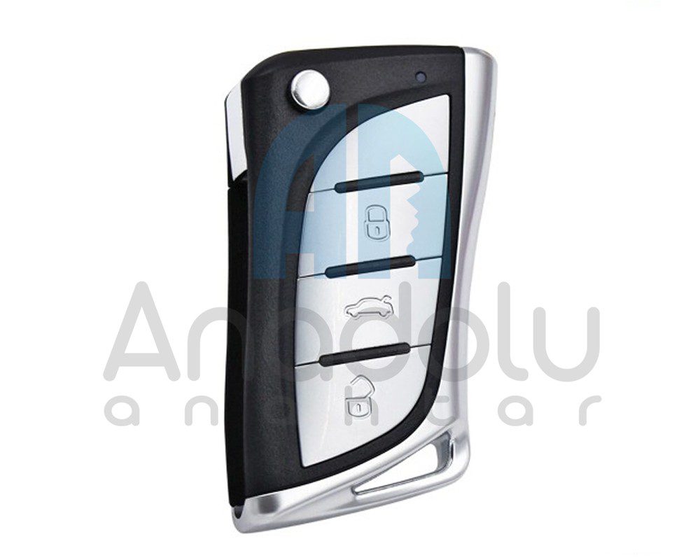 8524 | Xhorse VVDI XKLEX0EN Kumanda 3 Buton Bıçak model Kablolu