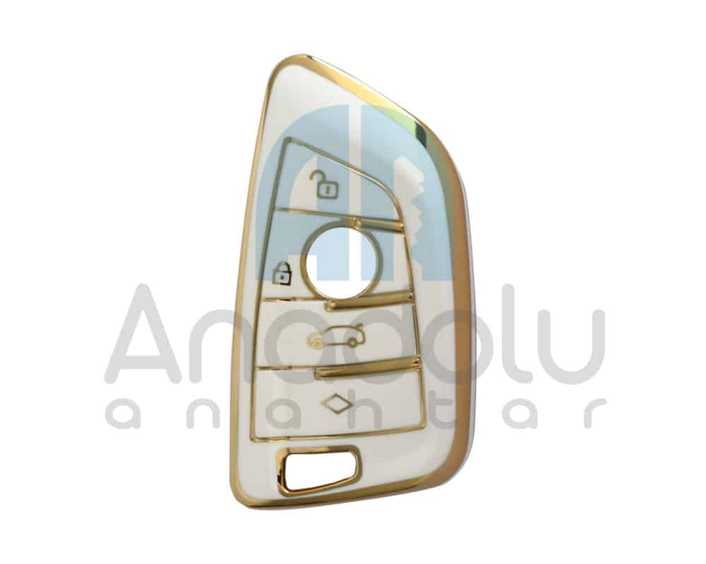 2710-W | BMW FEM Smart Silikon Kılıfı 4 Buton