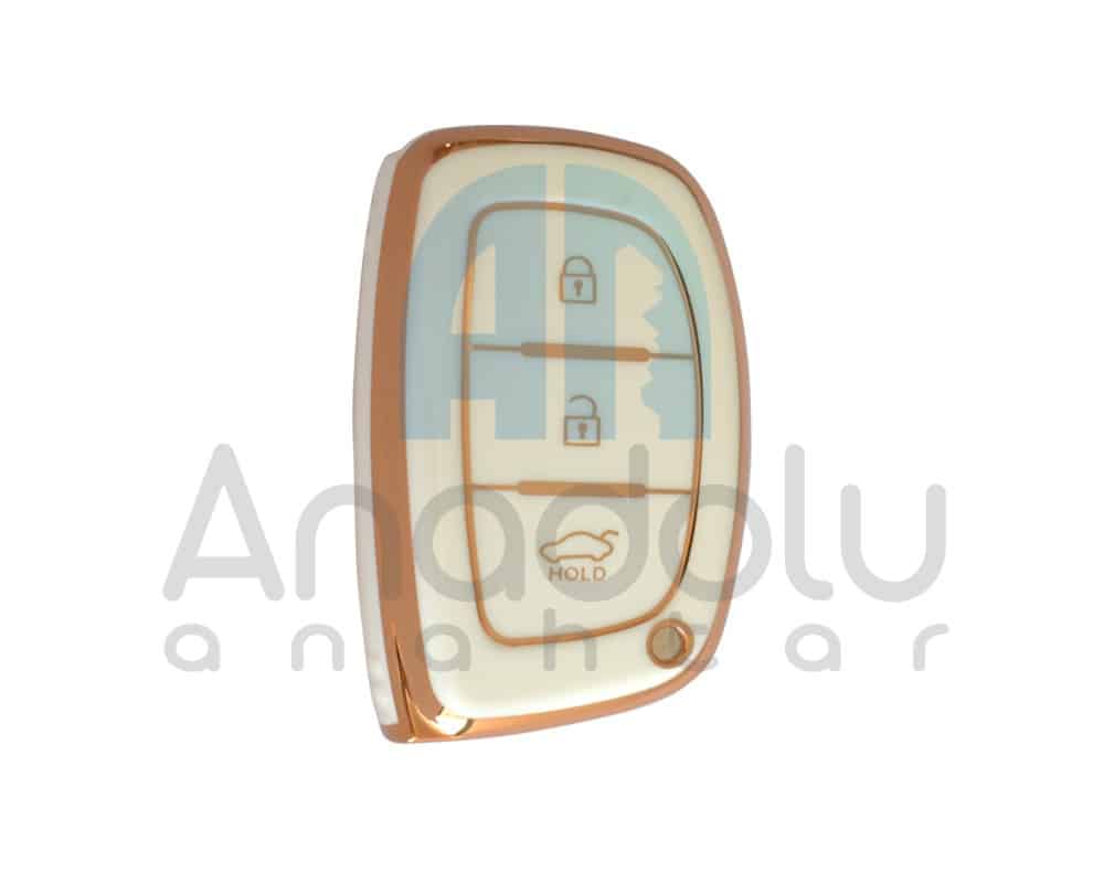 2111-W | Hyundai Smart Nano Silikon Kılıfı 3 Buton
