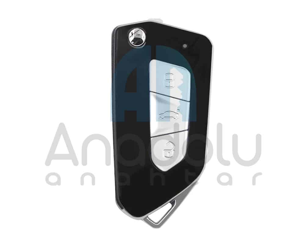 6324 | Keydiy KD VW Tipi Sustalı Kumanda 3 Buton NB34